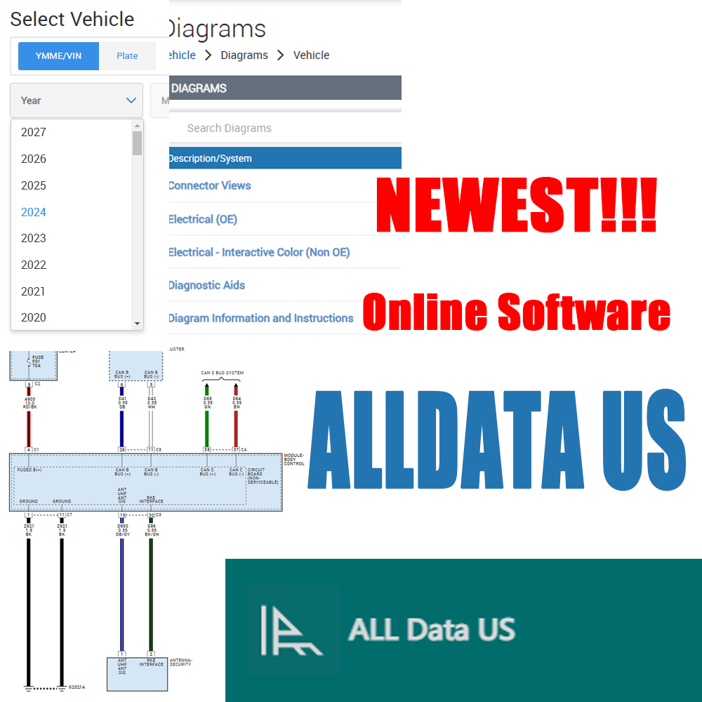 Workshop Tools Online - 2026 Alldata US Versi Lengkap Akun