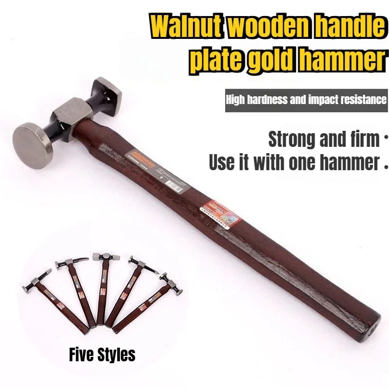 Workshop Tools Hammer - Palu Logam Multifungsi Gagang Kayu Walnut