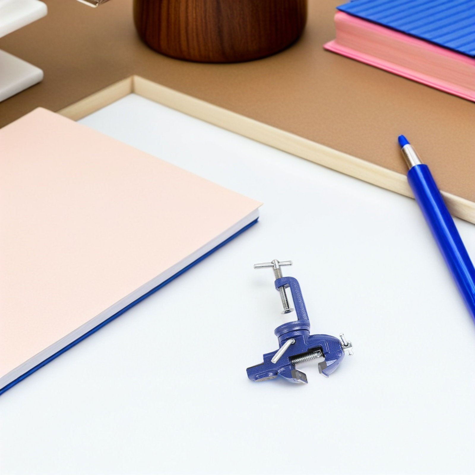 Bench Vise Swivel - Penjepit Meja Putar Mini 60Mm, Penjepit