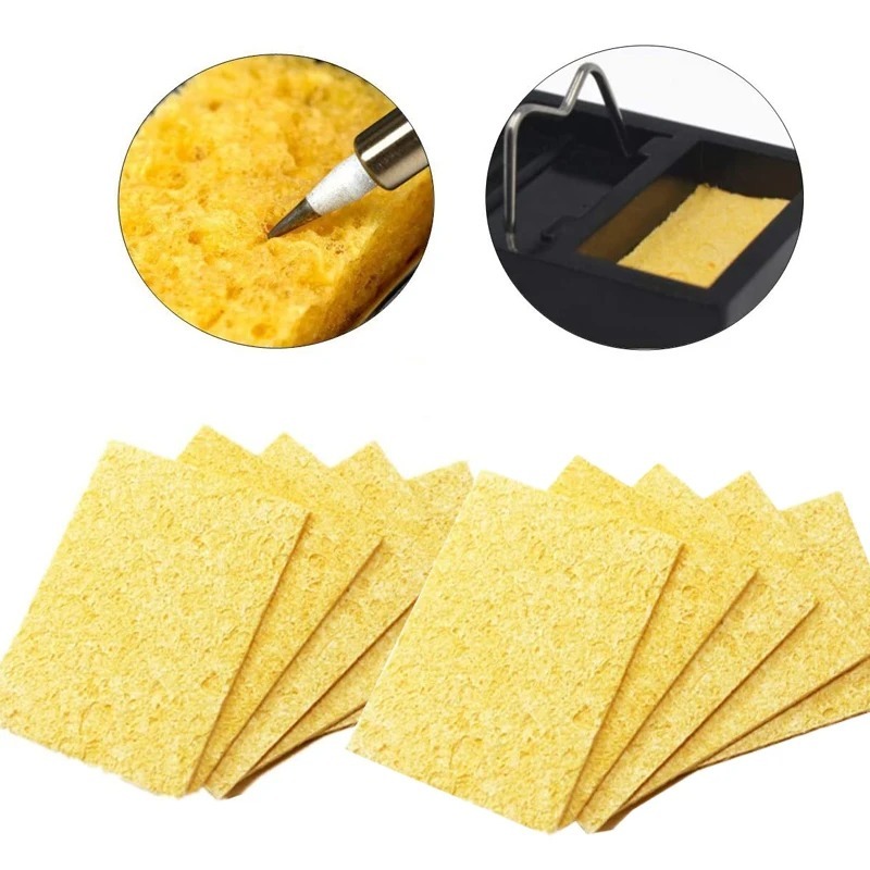 Tools For Electronic Workshop - 10 Buah Spons Pembersih Besi Solder