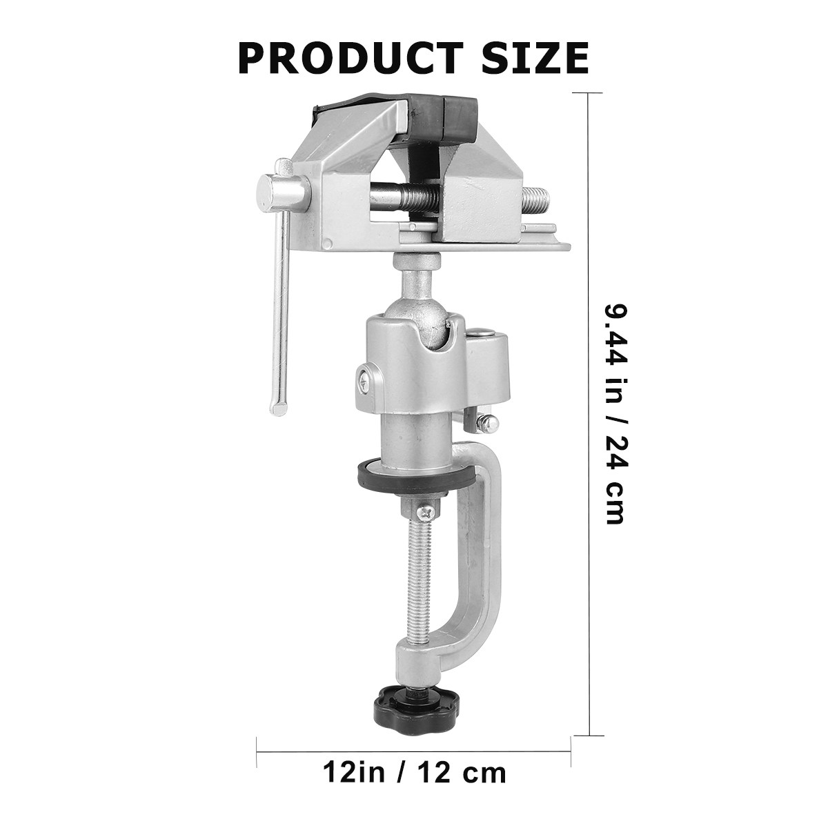 Penjepit Meja Putar, Ragum Mej - Bench Vise Swivel ulasan dan harga