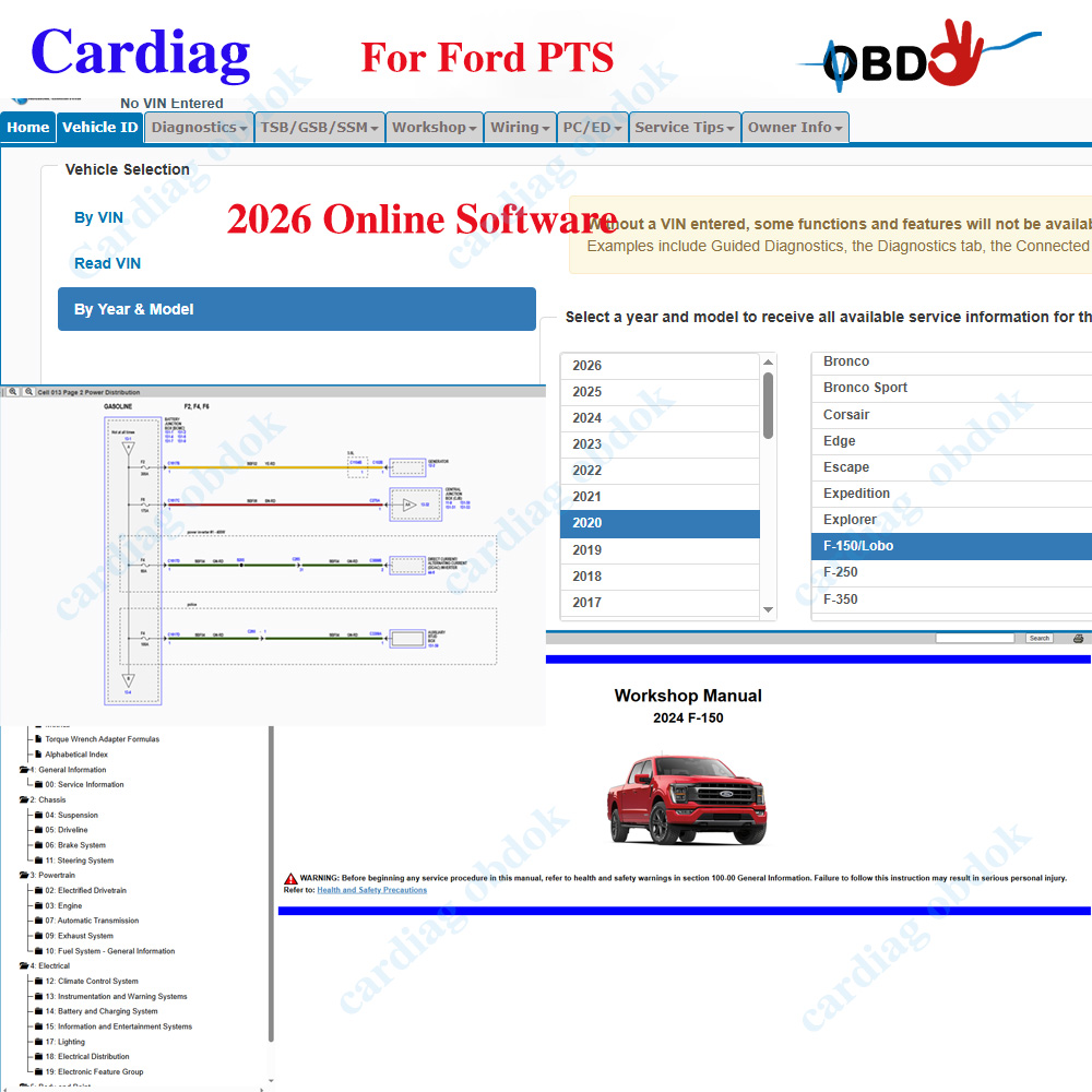 2026 untuk Ford PTS Perangkat  - Workshop Tools Online ulasan dan harga