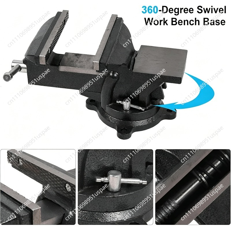 Kocokan Meja Kerja Tugas Berat - Bench Vise Swivel ulasan dan harga