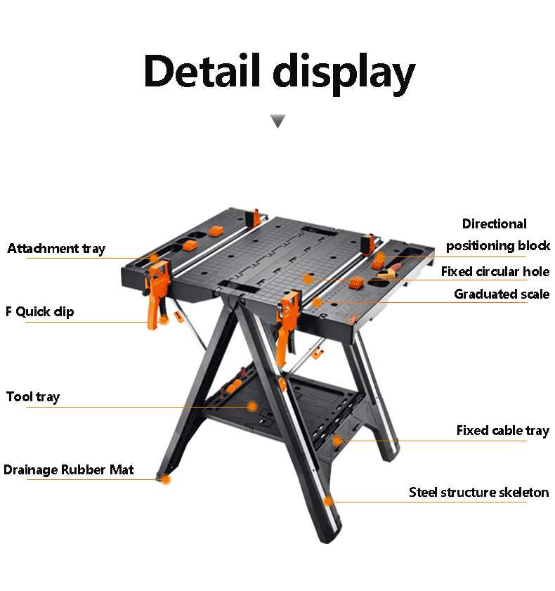 Mesin Gergaji Meja Kayu Portab - Workbench Portable Fold ulasan dan harga