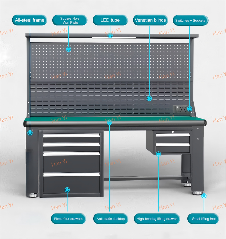 Lemari Logam Industri 5 Laci U - Workshop Tools Trolley ulasan dan harga