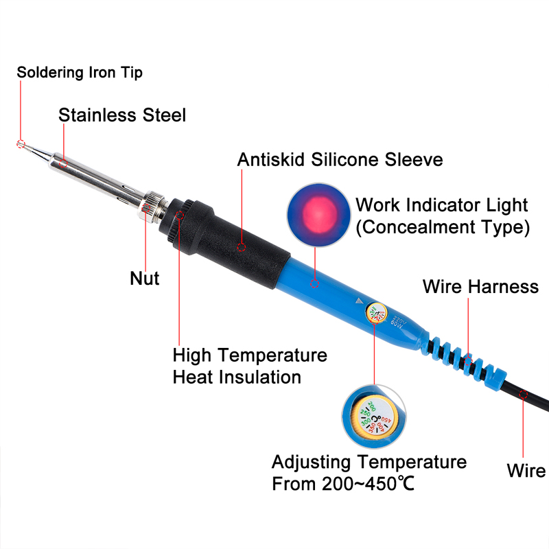 JCD 60W Alat Solder Listrik 11 - Tools For Electronic Workshop ulasan dan harga