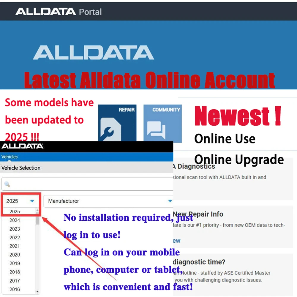 2027 Alldata CAR Data Perangka - Workshop Tools Online ulasan dan harga