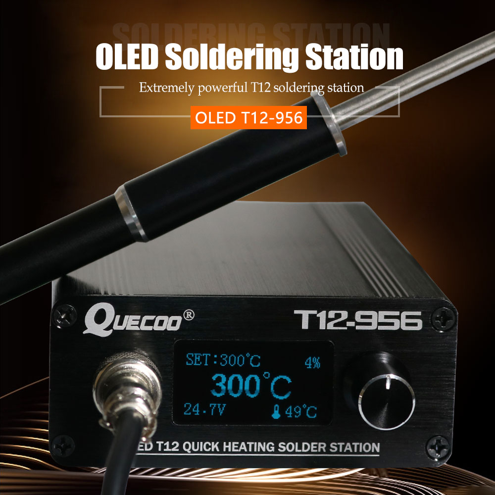 QUECOO T12-956 Solder Digital  - Tools For Electronic Workshop ulasan dan harga